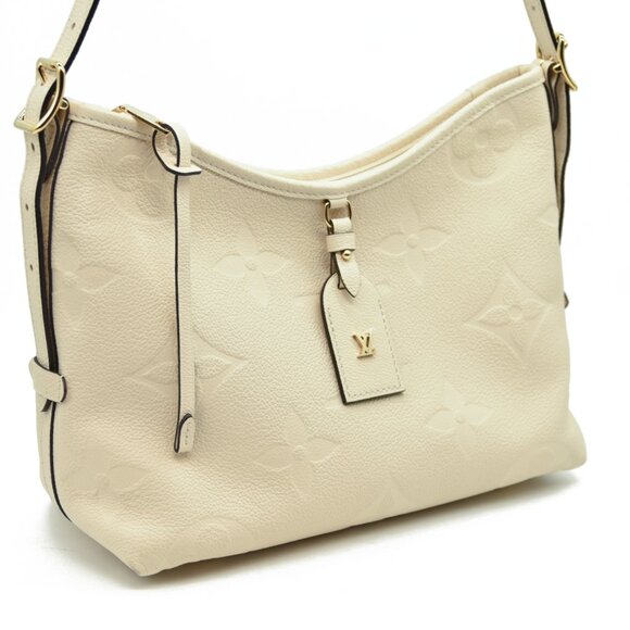 $3100 Louis Vuitton Empreinte Carryall PM Cream RFID Convertible Shoulder M46293 - Picture 4 of 12